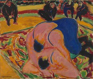 Lutteurs dans un cirque