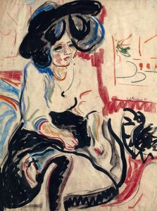Jeune femme avec cigarette - Ernst Ludwig Kirchner