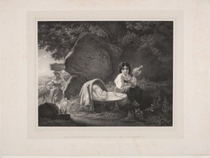 Mère italienne avec ses deux enfants - Ernst Meyer