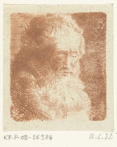 Vieil homme avec barbe regardant vers le bas : trois quarts, vers la droite - Ernst Willem Jan Bagelaar