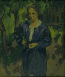 Une dame dans un jardin. Anna Thorup