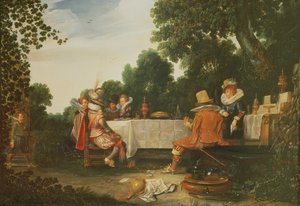 Fête dans le jardin - Esaias I van de Velde