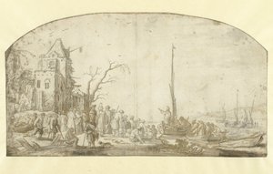 Christ prêchant depuis un bateau