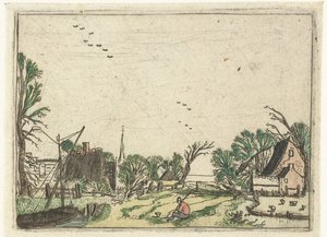 Dorp, Petits paysages (titre de la série) - Esaias van de Velde