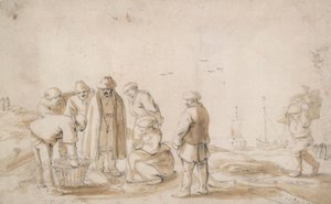 Poissonniers sur la plage