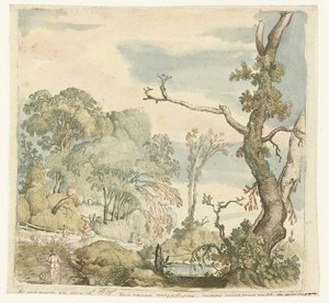 Paysage avec des arbres - Esaias van de Velde