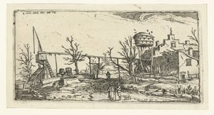 Paysage avec une brasserie Paysages (titre de la série) - Esaias van de Velde