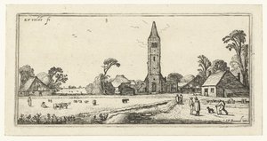 Promeneurs sur un chemin près de Spaarnwoude - Esaias van de Velde
