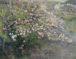 Fleurs de mai au bord de la rivière