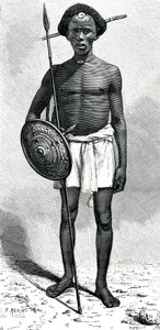 Guerrier somalien du clan Ouadan