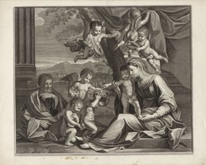 Sainte Famille avec putti
