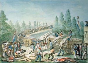 Transport de cadavres pendant la Révolution, c.1790