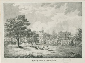 Tamworth - Vue lointaine du sud : lithographié - Etienne Bruno Hamel