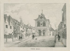 Tamworth - La mairie : lithographie, nd [1796-1865] - Etienne Bruno Hamel