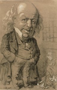 Portrait caricatural de Pierre-Jean de Béranger