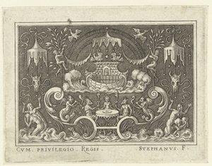 Le déluge (Décorations plates avec des scènes de l