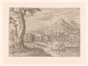 Paysage avec deux cavaliers