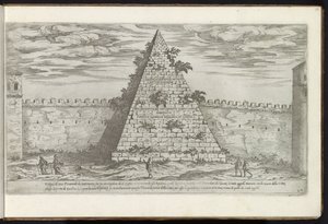 Pyramide de Cestius à Rome - Etienne Duperac