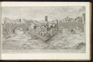 Île Tibérine à Rome - Etienne Duperac
