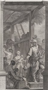 La chapelle des Enfants-Trouvés à Paris : Le Roi mage Balthazar et sa suite, 1752