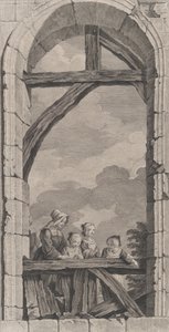 La Chapelle des Enfants-Trouvés à Paris: Religieuse et petites filles regardant la crèche
