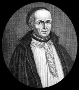 Michel Le Tellier (1643-1719) théologien français, jésuite, confesseur de Louis XIV, gravure - Etienne Jehandier (after) Desrochers