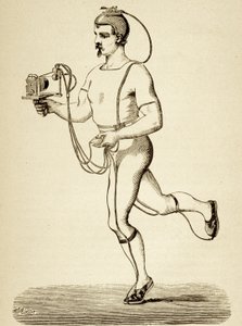 Coureur équipé de l