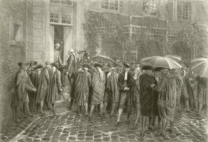 Le Tiers État se réfugie dans la salle du Jeu de Paume (gravure)