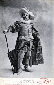 Constant Coquelin alias Coquelin aîné (1841 - 1909) en costume de Cyrano de Bergerac