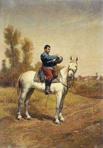 Cavalier sur un cheval blanc, 1907