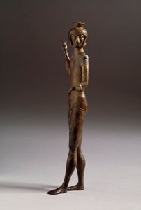 Civilisation étrusque : statuette de guerrier en bronze - Etruscan