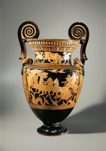 Italie, Latium, Civita Castellana, Falerii, Cratère à volutes (vase utilisé pour mélanger le vin et l