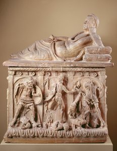 Urne cinéraire, 2ème siècle av. J.-C. - Etruscan Etruscan