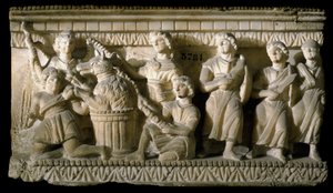 Art étrusque : "Ulysse et ses compagnons lors de leur rencontre avec Circé" (Odyssée d
