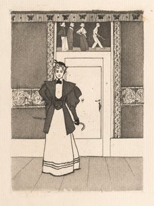 Intérieur avec jeune femme en costume de marche, 1895 - Eugen Kirchner