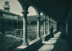 Cloîtres dans un monastère, Florence, Italie