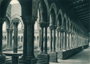 Cloîtres du monastère bénédictin, Monreale, Sicile, Italie, 1927