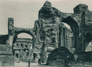 Les Thermes de Caracalla, Rome, Italie, 1927