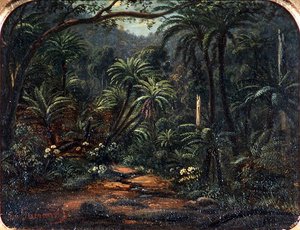 Ferntree Gully dans les Dandenong Ranges - Eugen von Guerard