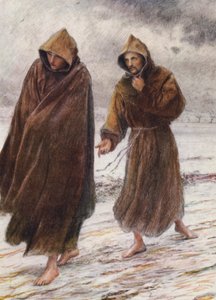 Saint François explique à Frère Léon où se trouve la Joie Parfaite