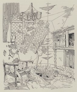 Scène de La Dame de Gai-Fredon, par Quatrelles (Ernest L