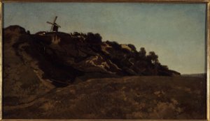 Vue de Montmartre, vers 1848