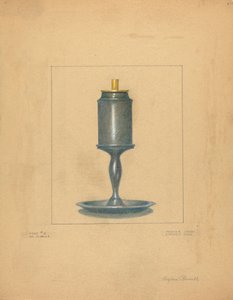 Lampe en étain - Eugene Barrell