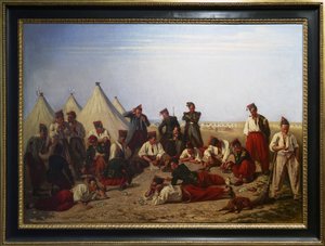Le jeu de loterie au camp de Chalons - Eugene Bellanger