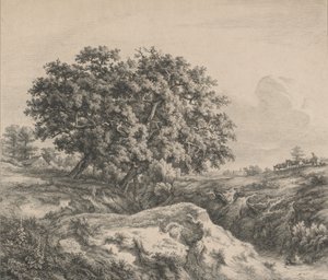 Le chêne au ravin, 1845 - Eugene Bléry