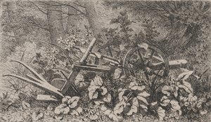La Charrue avec des plantes de bardane, 1858