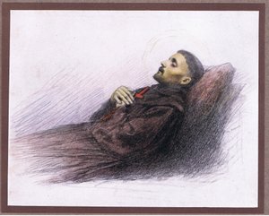 Saint François sur son lit de mort