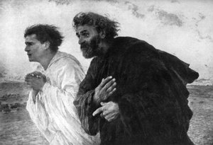 Les Apôtres Pierre et Jean le matin de la Résurrection
