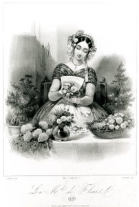 La Vendeuse de Fleurs, vers 1840