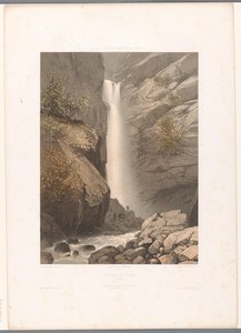 Vue de la cascade du Dard (série La Suisse, la Savoie et le Tyrol) - Eugene Ciceri